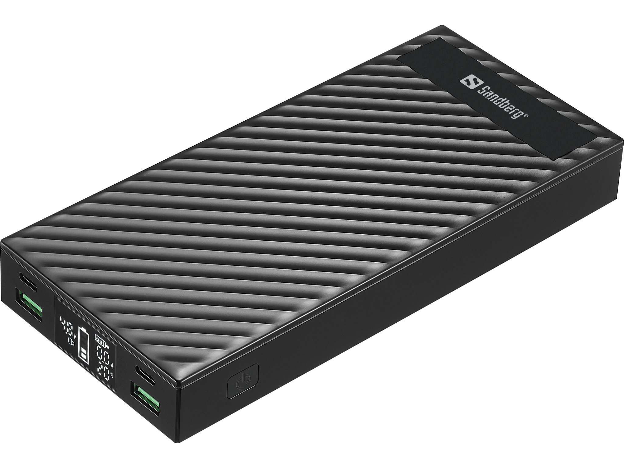 Sandberg Powerbank 2xUSB-C PD100W 30000 Litium-Ion (Li-Ion) 30000 mAh Svart