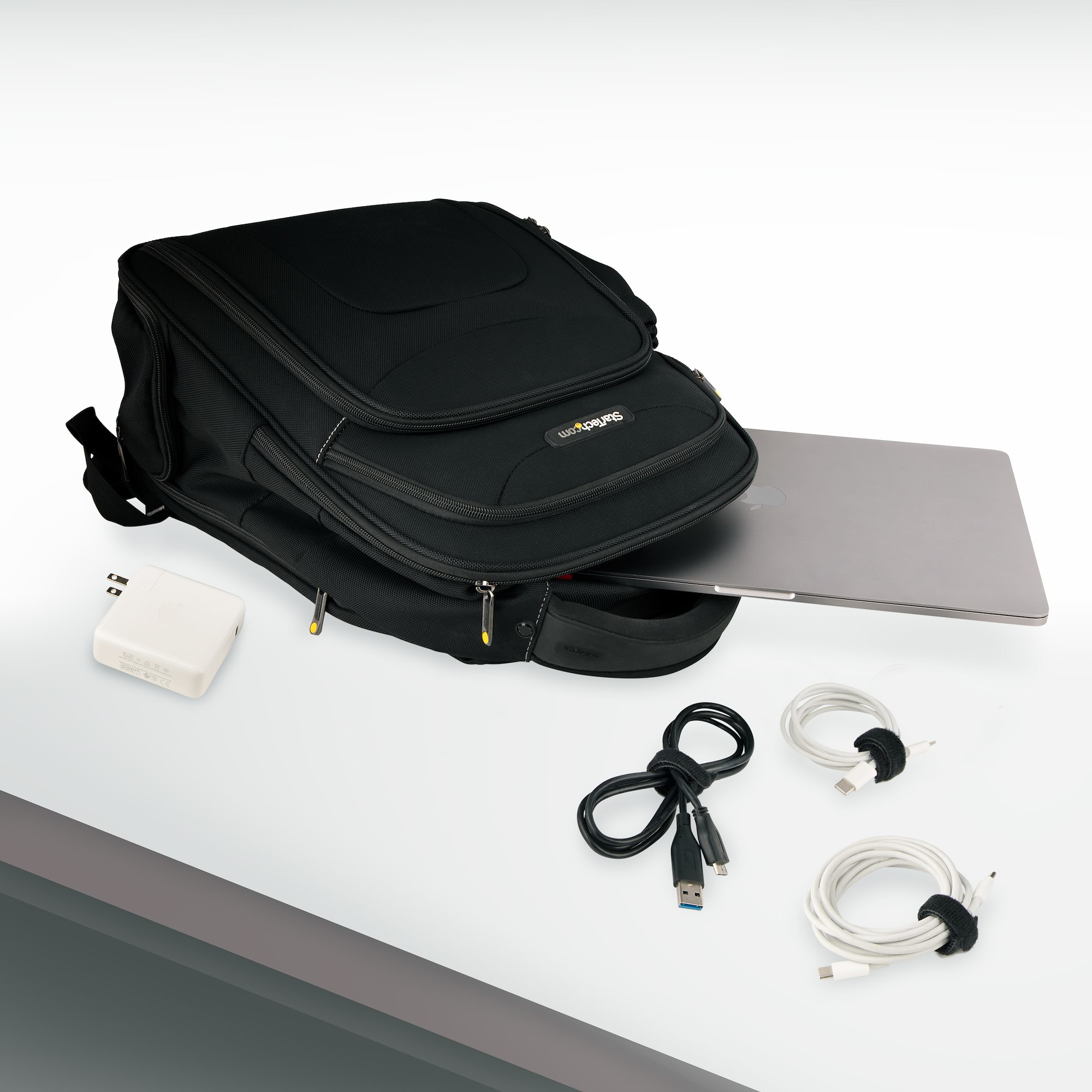15 cm Klettkabelbinder Set - 50 Stück - Schwarze Wiederverwendbare Kabelbinder, Einstellbar und Flexibel - Kabelbinder Klettverschluss für Kabelmanagement - Klettband Kabel Organizer