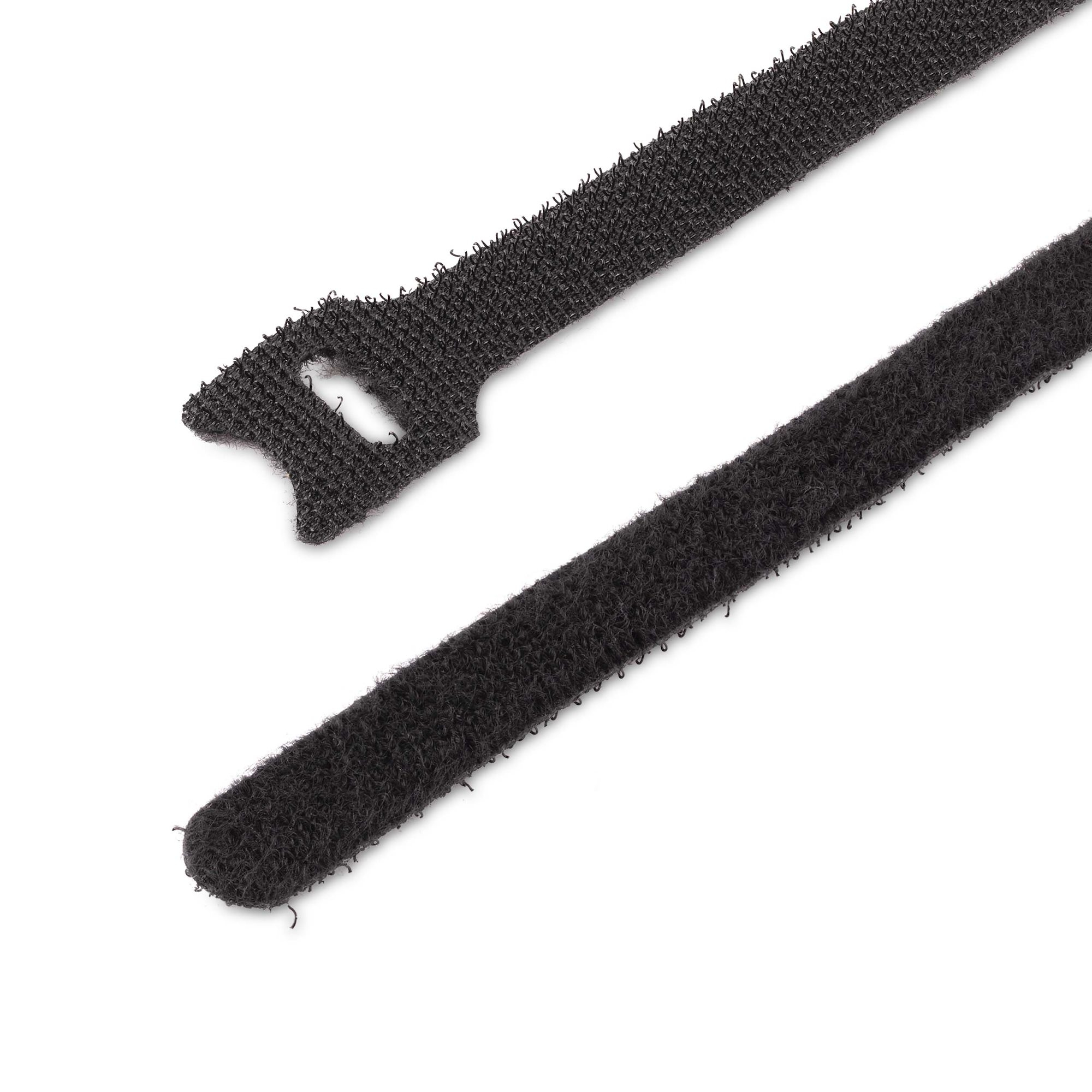 15 cm Klettkabelbinder Set - 50 Stück - Schwarze Wiederverwendbare Kabelbinder, Einstellbar und Flexibel - Kabelbinder Klettverschluss für Kabelmanagement - Klettband Kabel Organizer