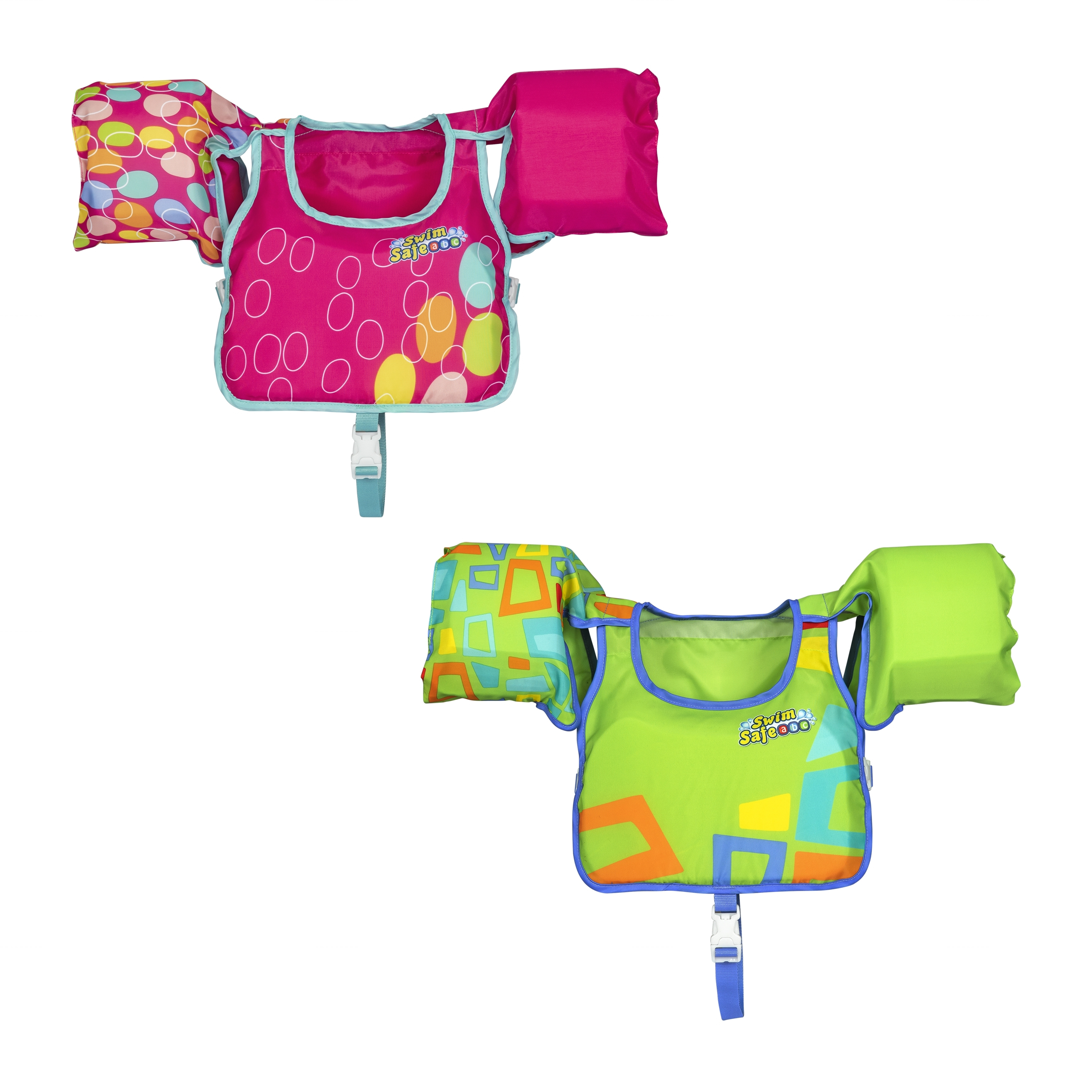 سترة سباحة أطفال Swim Safe ABC AquaStar من القماش، ألوان متنوعة، عمر 3-6 سنوات، حتى 30 كجم