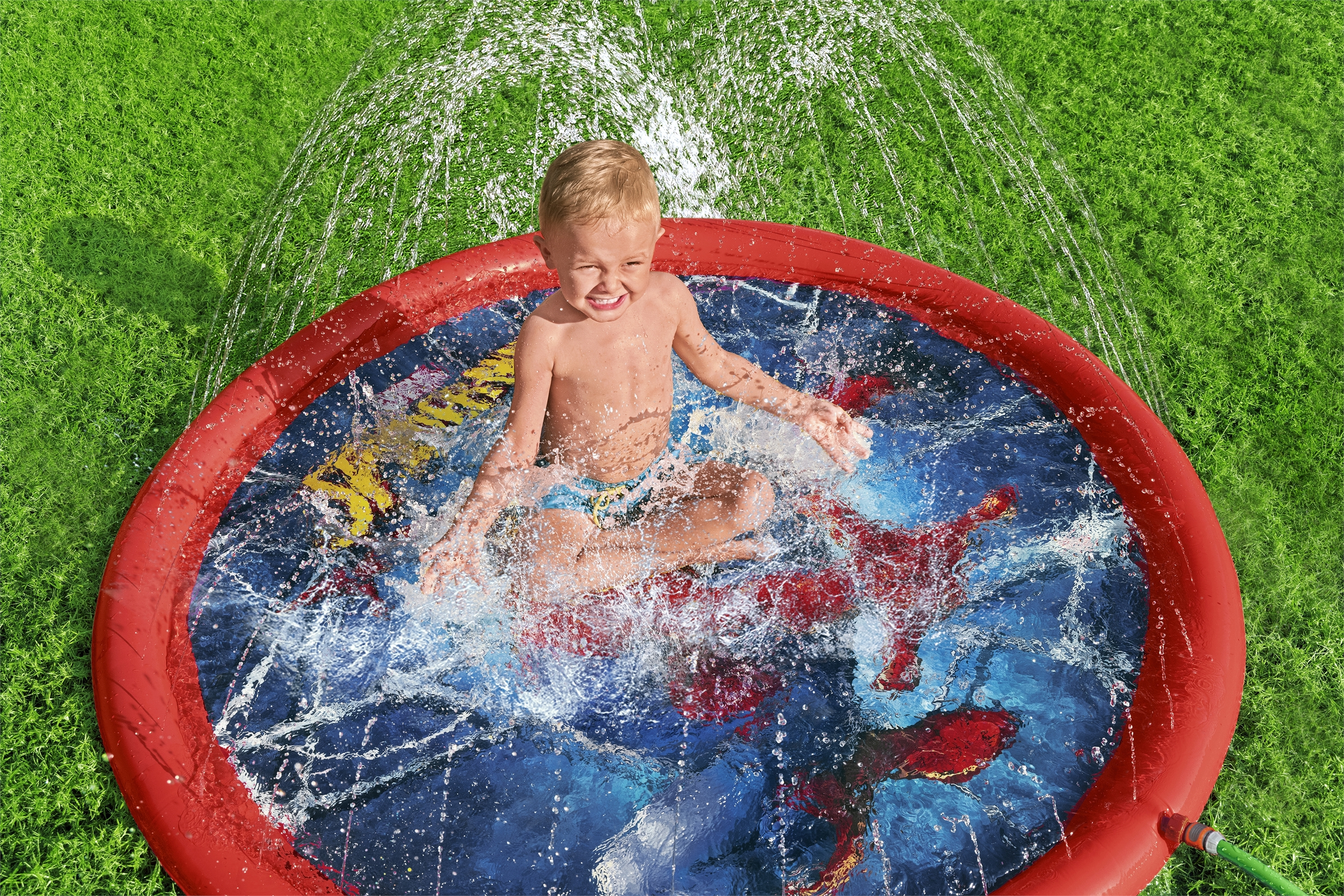 Resim Bestway Spider-Man Splash Pad (Mavi/Kırmızı)