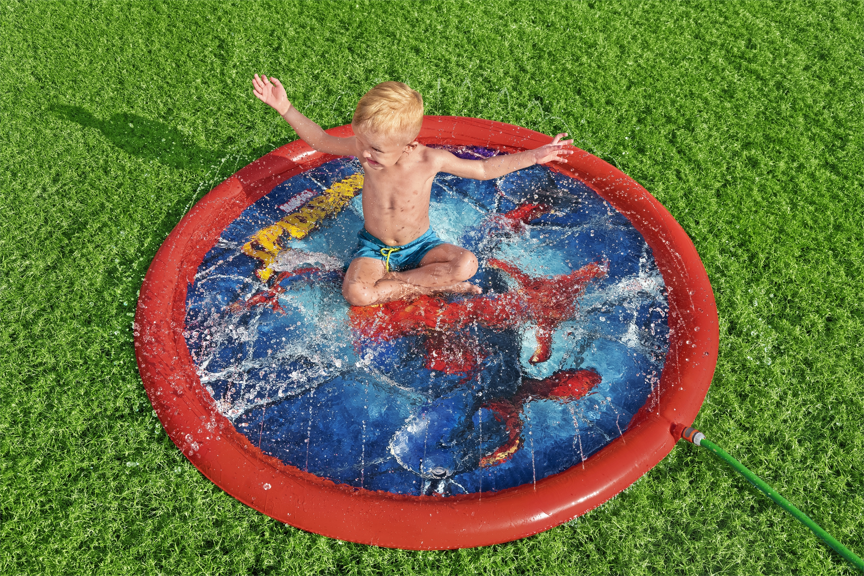 Resim Bestway Spider-Man Splash Pad (Mavi/Kırmızı)