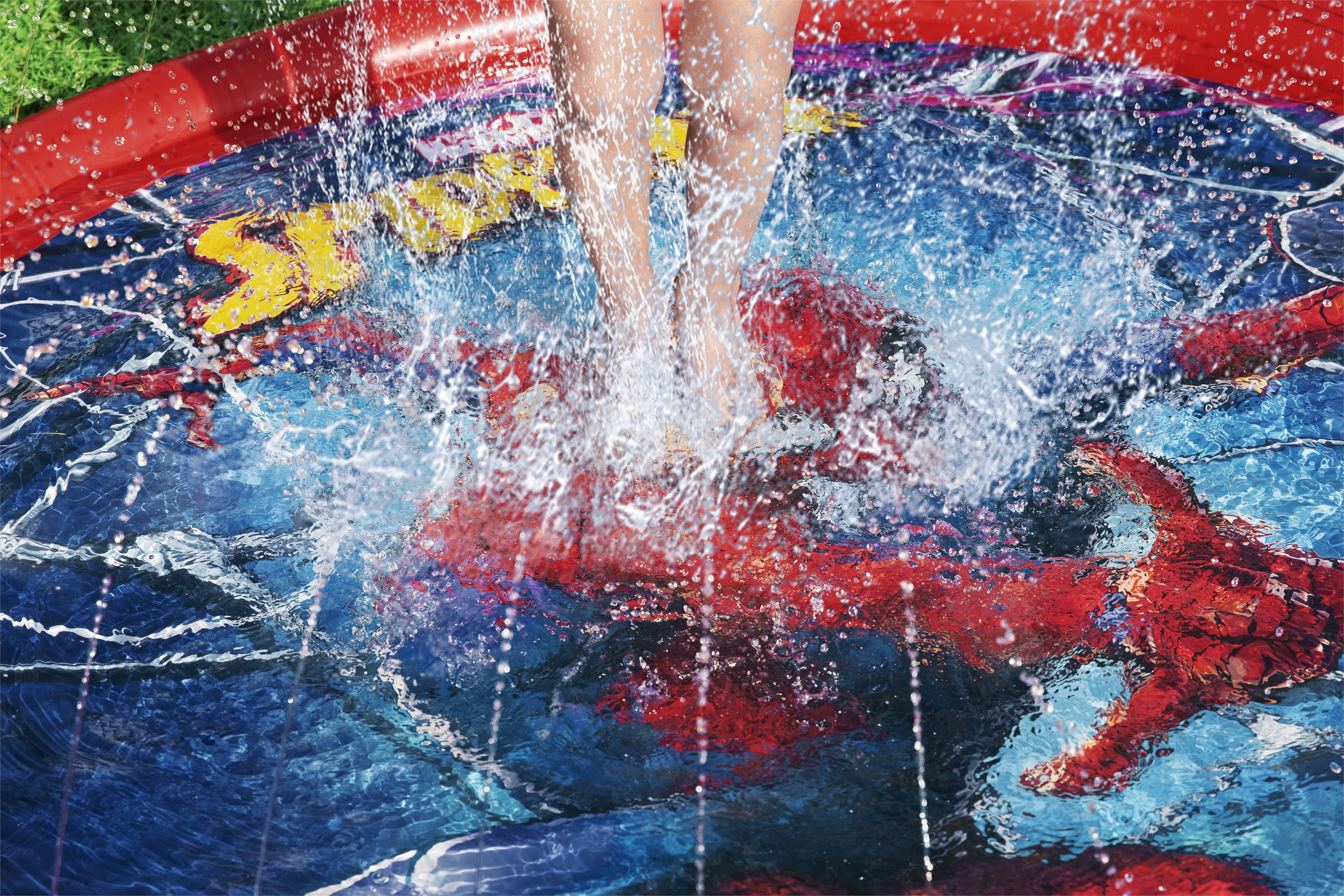 Resim Bestway Spider-Man Splash Pad (Mavi/Kırmızı)