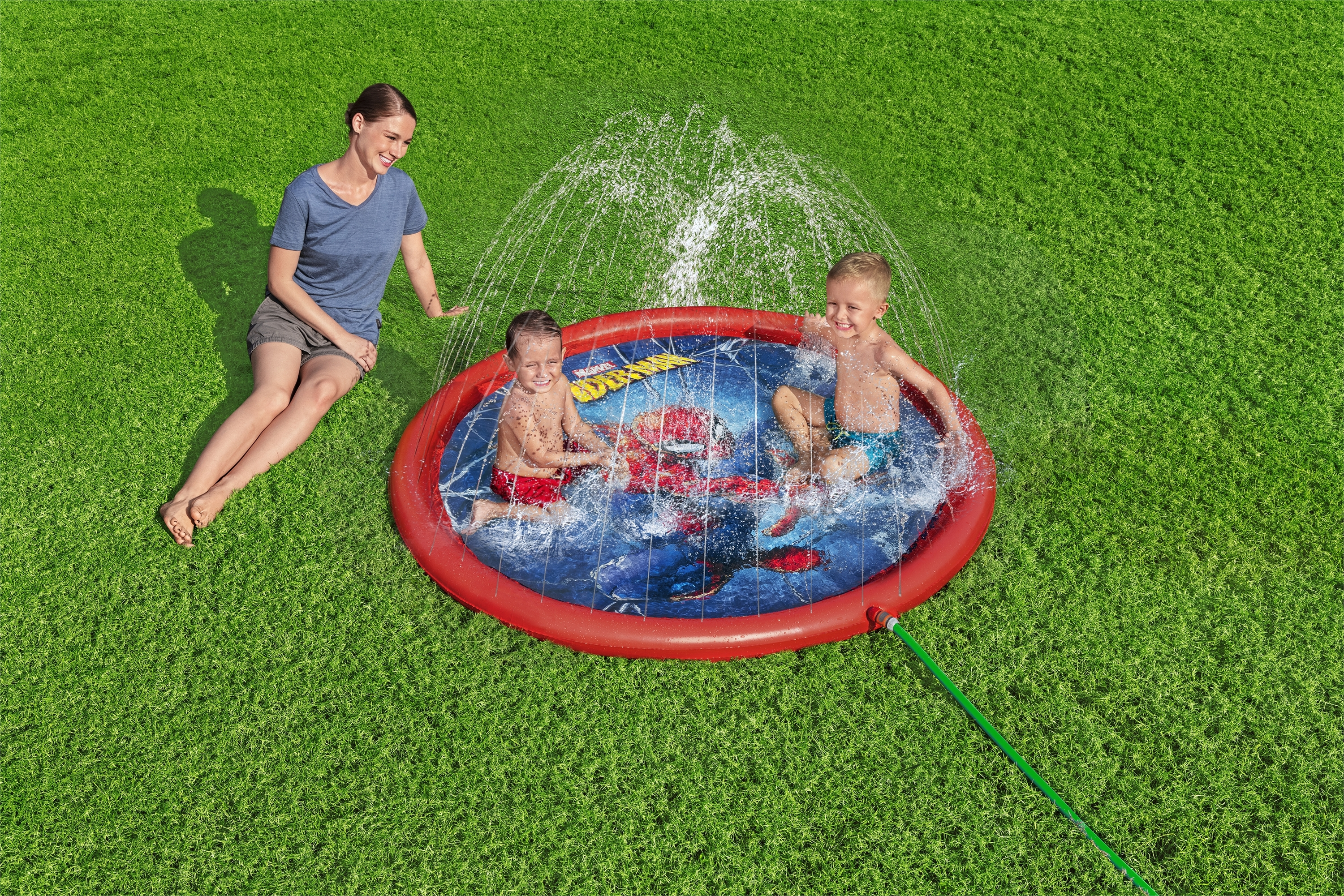 Resim Bestway Spider-Man Splash Pad (Mavi/Kırmızı)