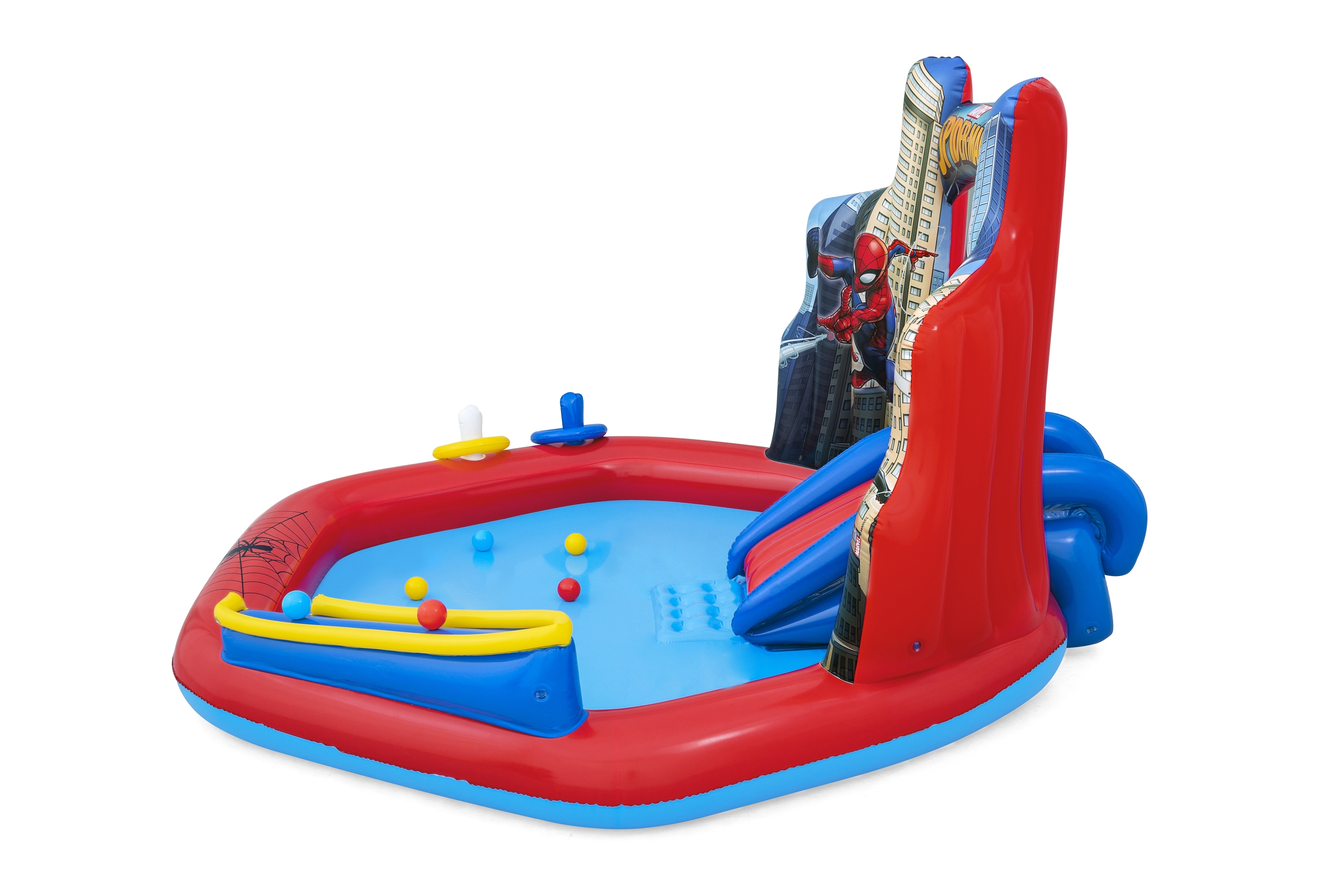Resim Örümcek Adam Şişme Oyun Merkezi 2.11 m x 2.06 m x 1.27 m