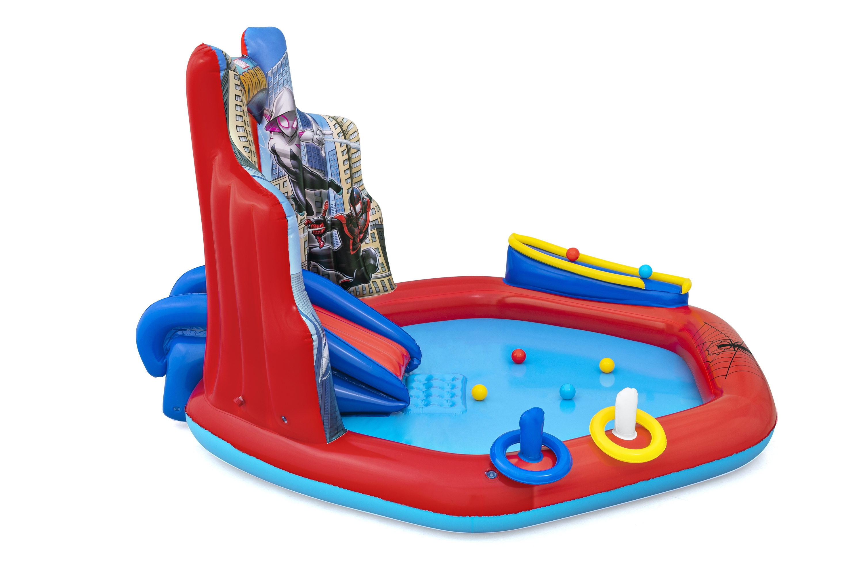 Resim Örümcek Adam Şişme Oyun Merkezi 2.11 m x 2.06 m x 1.27 m
