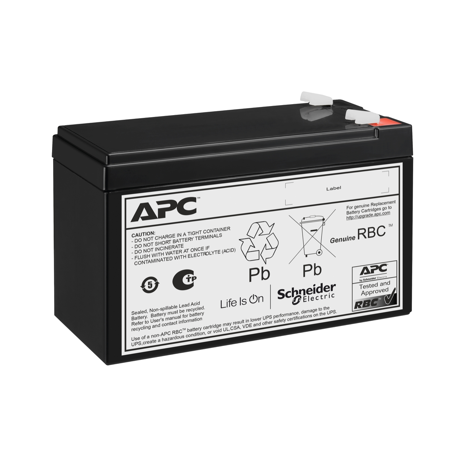 Image secondaire de APC APCRBC176 Batterie de l'onduleur Sealed Lead Acid (VRLA) 24 V 9 Ah