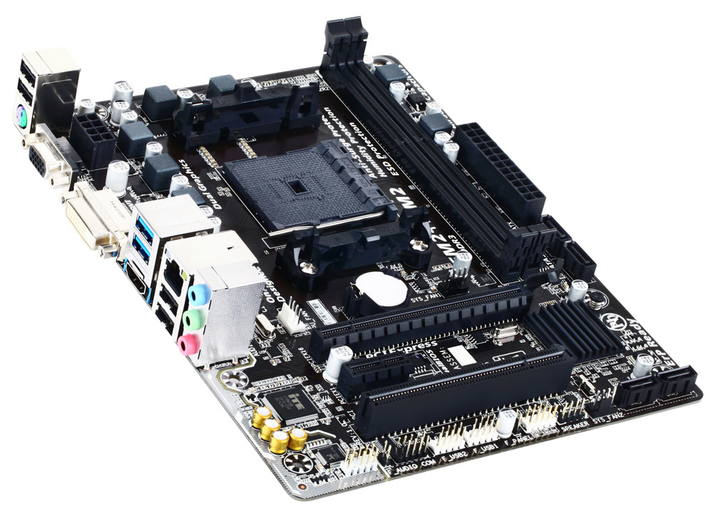 GIGABYTE GA-F2A68HM-HD2 motherboard AMD A68H Socket FM2+ micro ATX – image 1