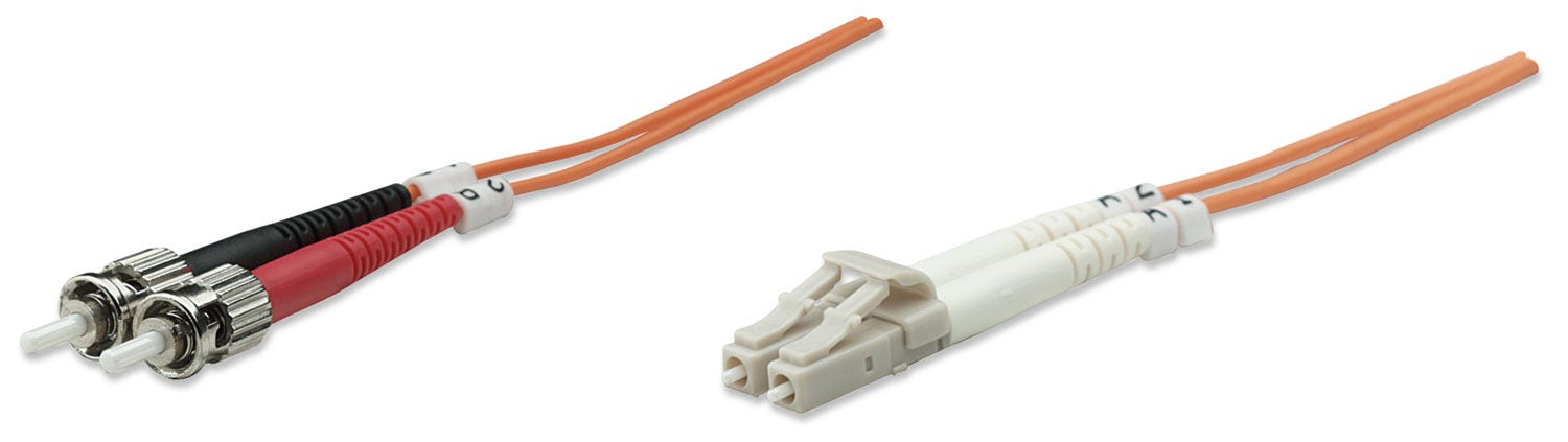 Intellinet 1m LC/ST cavo InfiniBand e in fibra ottica Arancione