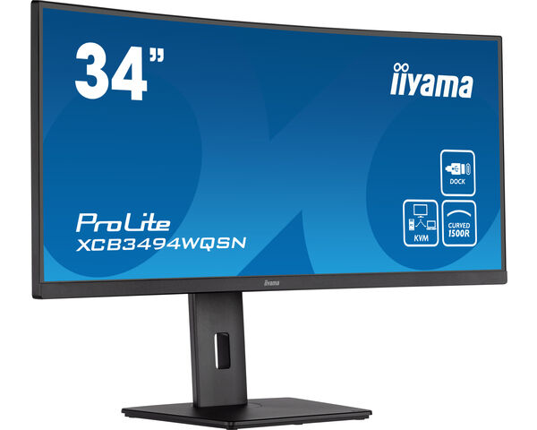 iiyama ProLite XCB3494WQSN-B5 LED display 86,4 cm (34') 3440 x 1440 pixlar UltraWide Quad HD Svart