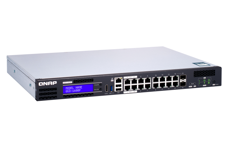 QNAP QGD-1600P Managed Gigabit Ethernet (10/100/1000) Power over Ethernet (PoE) 1U Black, Grey – image 6