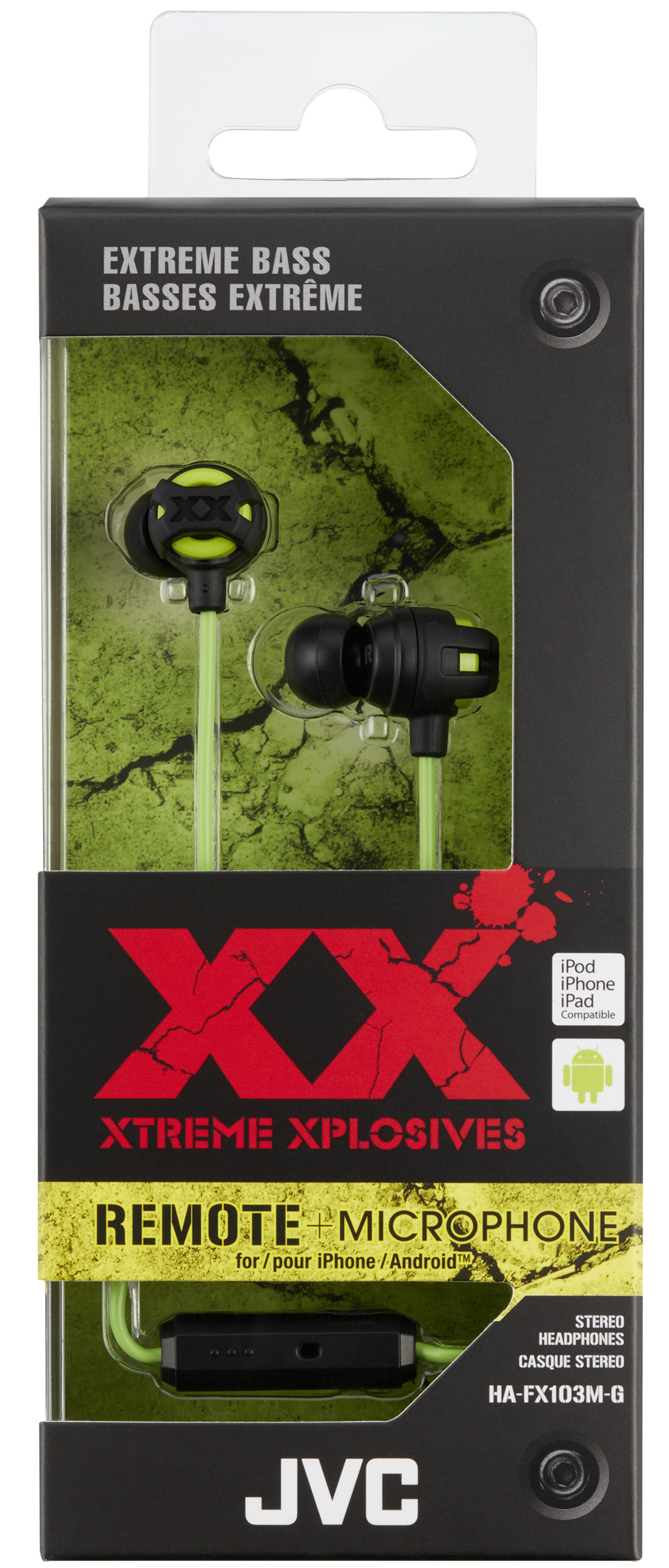 JVC Xtreme Xplosives HA-FX103M Earset HAFX103MG – image 3