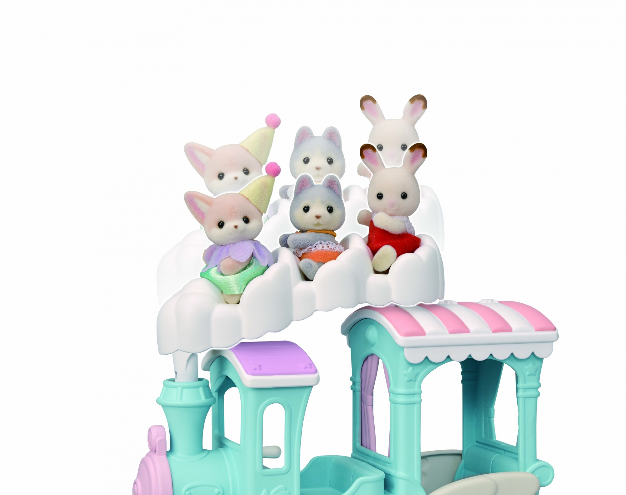 Resim Sylvanian Families Yüzen Bulut Gökkuşağı Treni