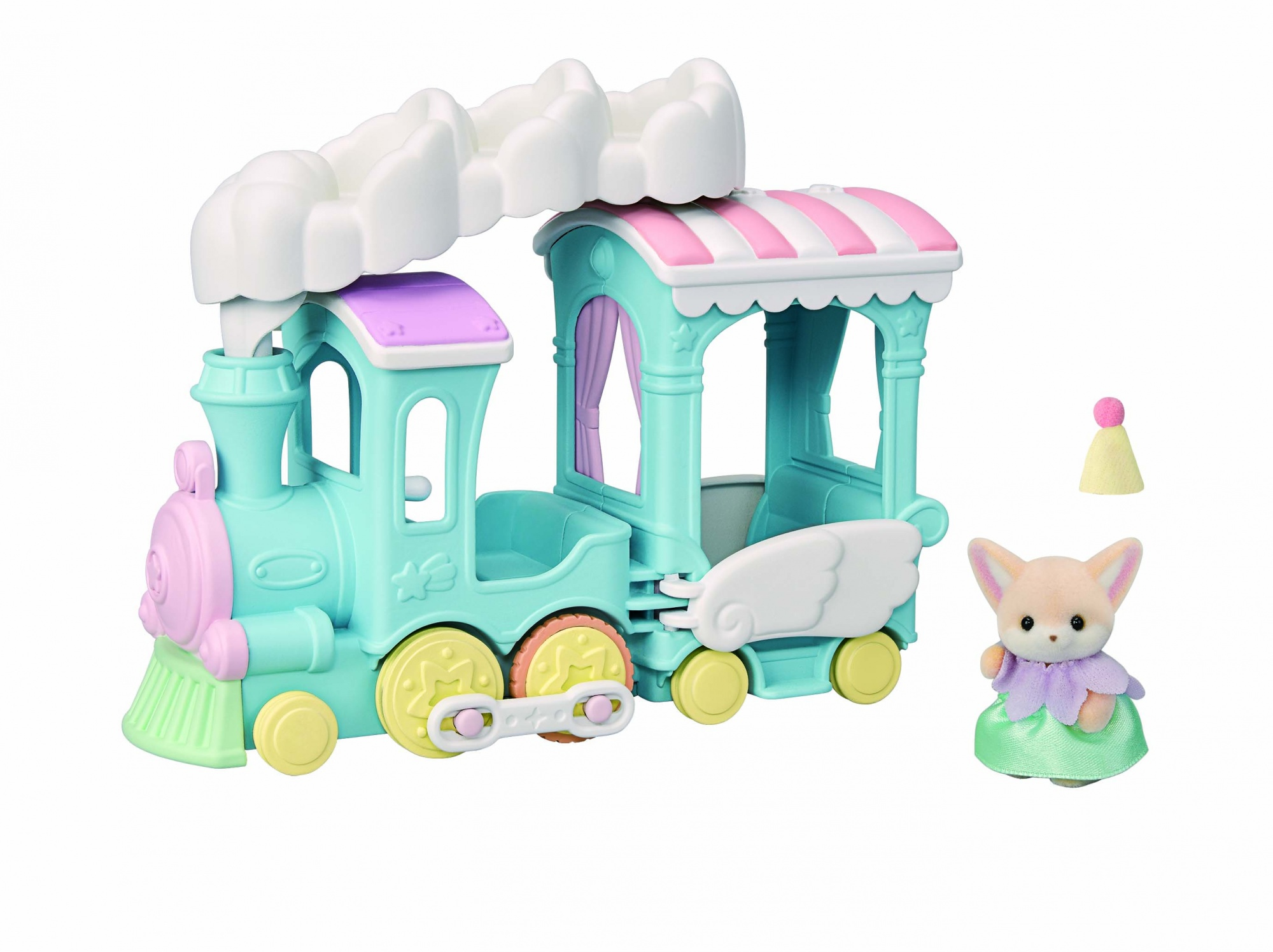 Resim Sylvanian Families Yüzen Bulut Gökkuşağı Treni