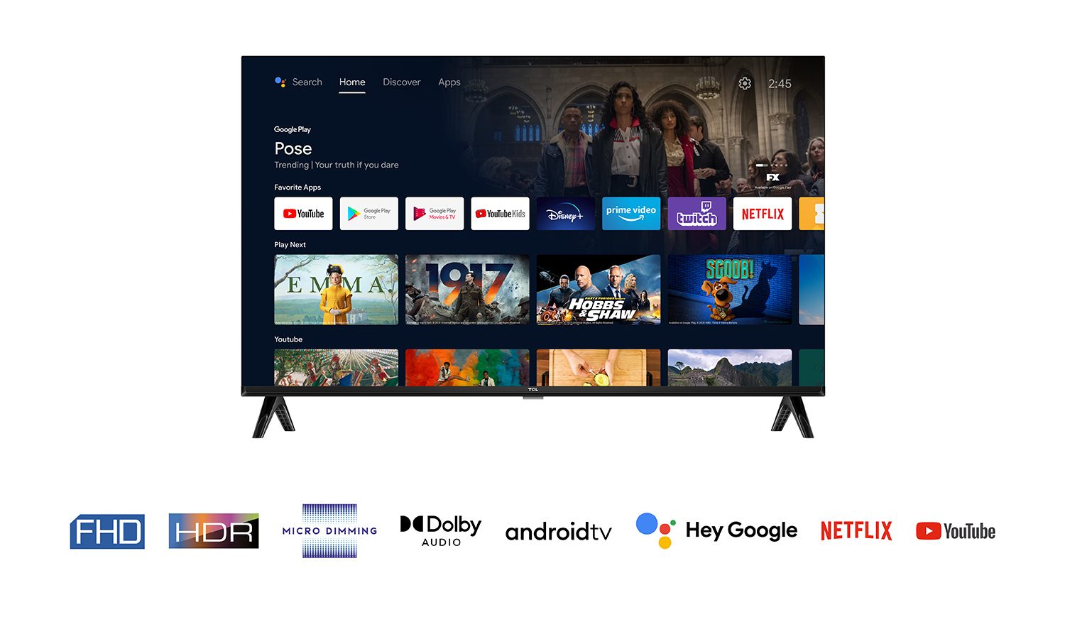 Téléviseur Android TCL 32S5400AF 32 LED FullHD HDR10 — photo 7