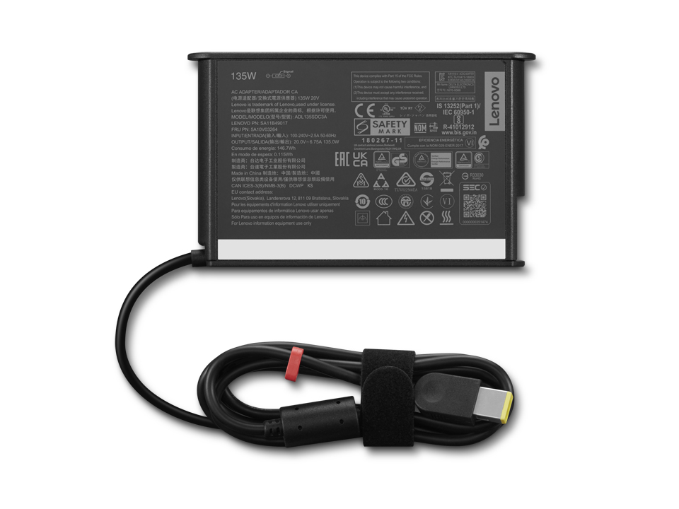 Lenovo 4X21L38724 adattatore e invertitore Interno Nero (Lenovo - str?mforsyningsadapter - 135)
