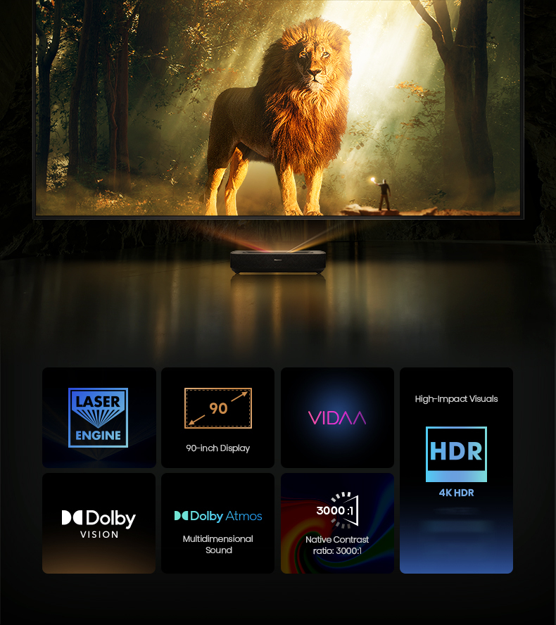 Hisense 90L5HTUKD 2.29 m (90") Smart TV Wi-Fi Black, Dark Grey – image 9
