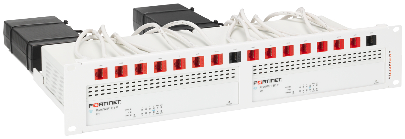 Rackmount.IT Kit for FortiGate 80F-POE (DSL&FortiWiFi) DUO
