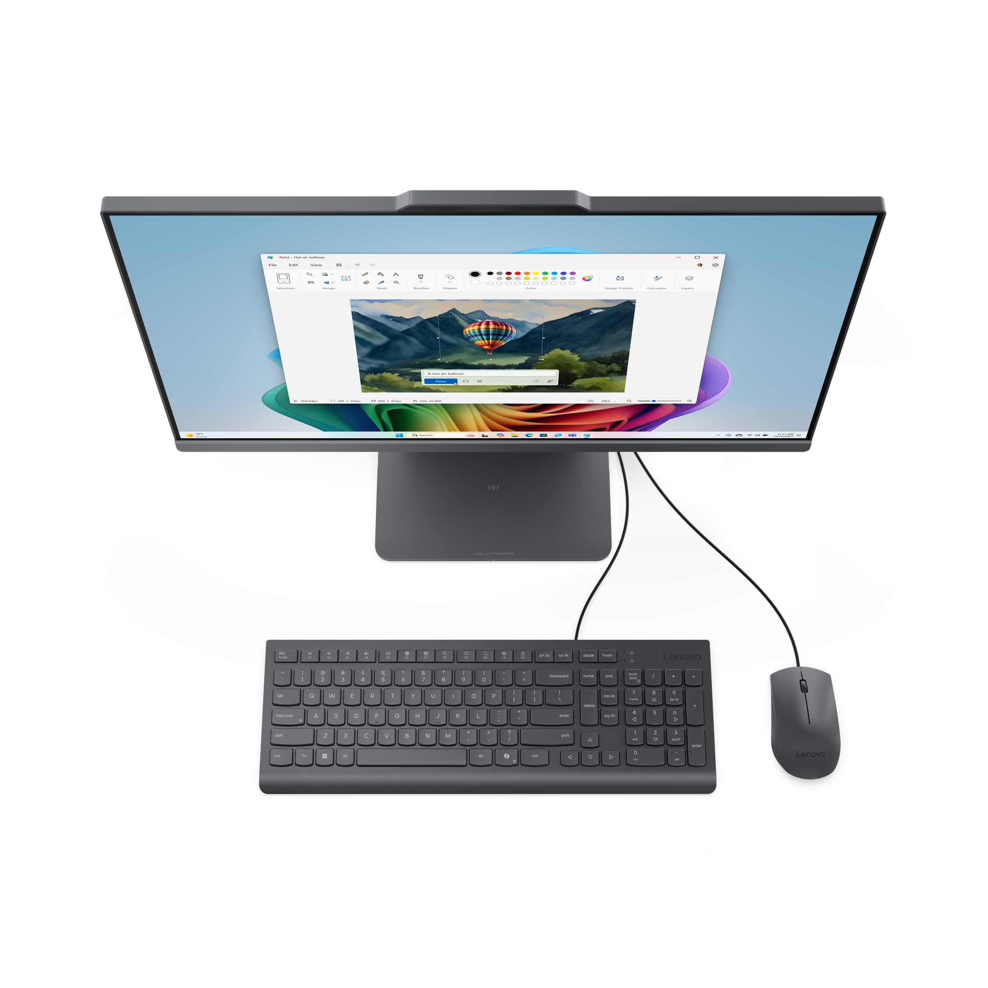 Lenovo IdeaCentre AIO 24AKP10 AMD Ryzen™ 5 60.5 cm (23.8″) 1920 x 1080 pixels All-in-One PC 16 GB DDR5-SDRAM 1 TB SSD Windows 11 Home Wi-Fi 6 (802.11ax) Grey image 10