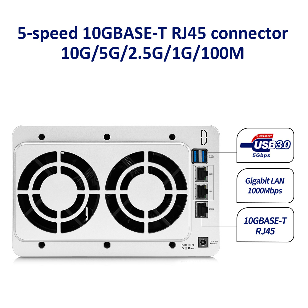 TerraMaster F4-422 NAS/storage server Desktop Intel® Celeron® J3455 – image 2