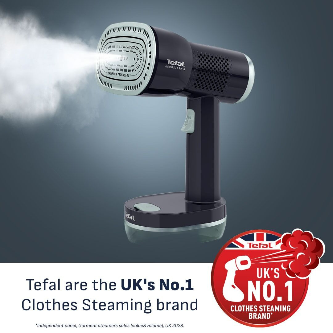 Tefal AeroSteam Swivel Suction Garment Steamer DT9314G1 - Black – image 2