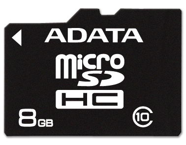 ADATA microSDHC 8GB class10