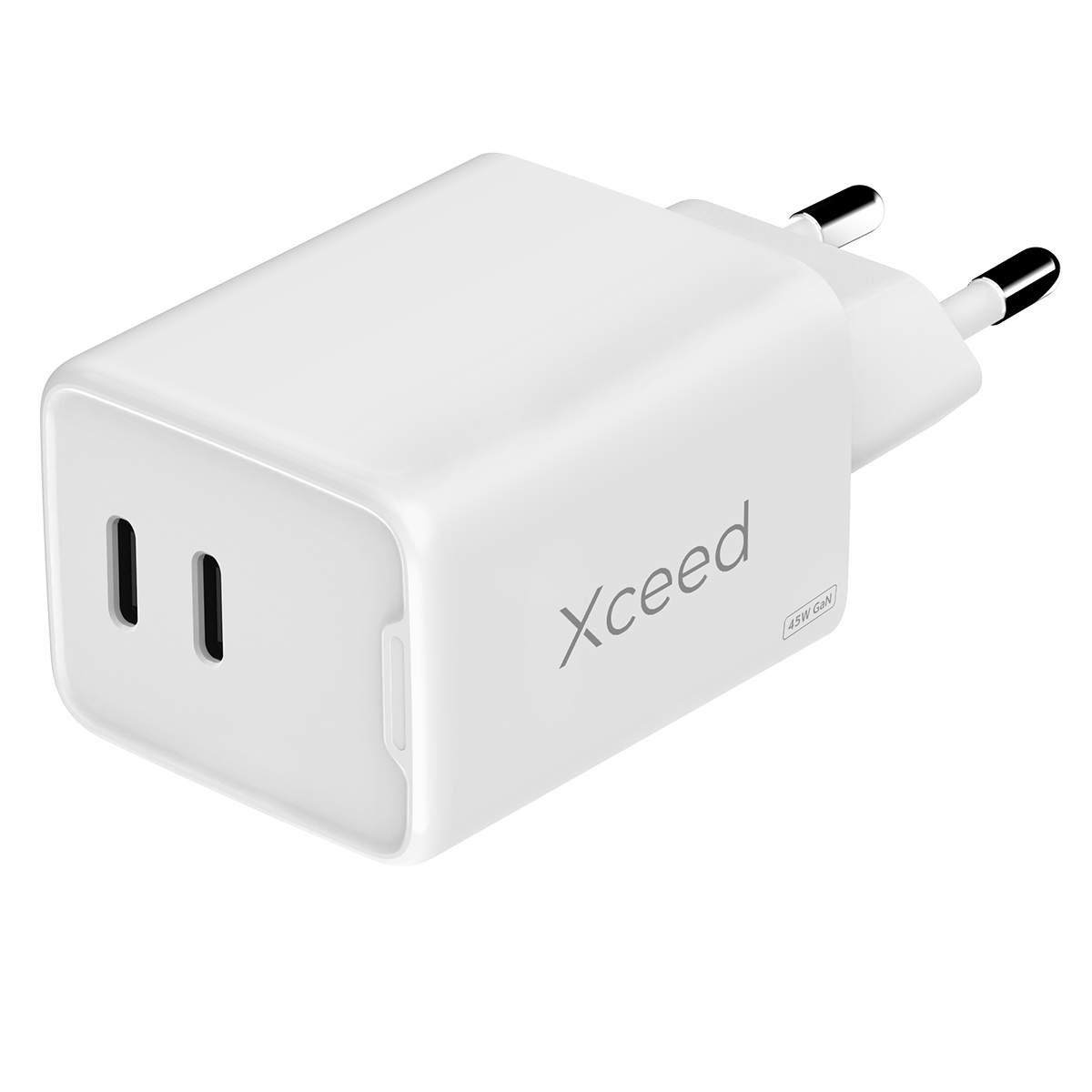 Xceed 45W GaN Charger - Dual USB-C - White – image 1