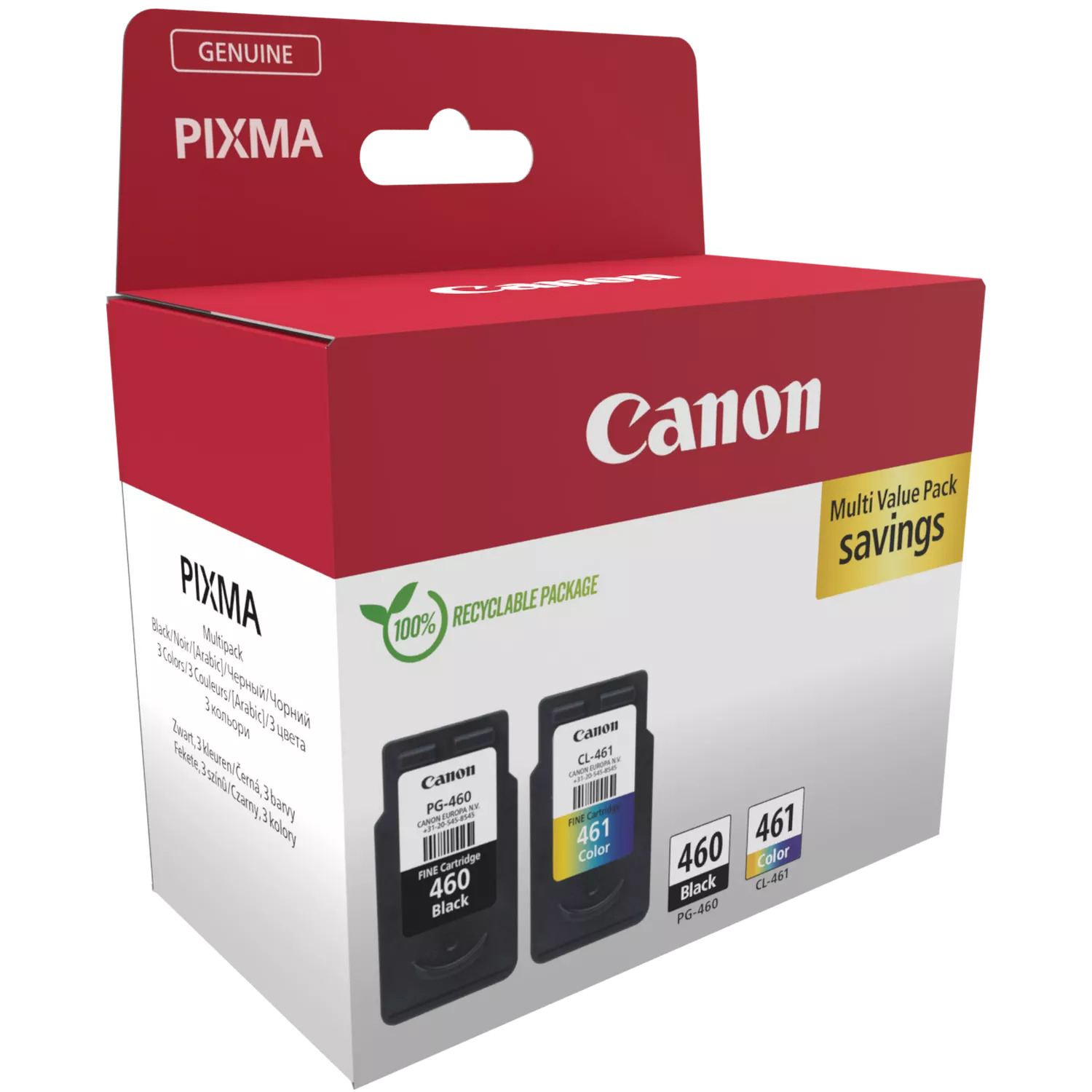 Canon 3711C007 ink cartridge 2 pc(s) Original Standard Yield Black, Cyan, Magenta, Yellow – image 3