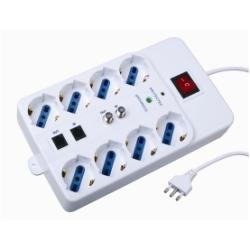 Nilox MULTIPRESA 8USCITE CON INTERRUTTORE