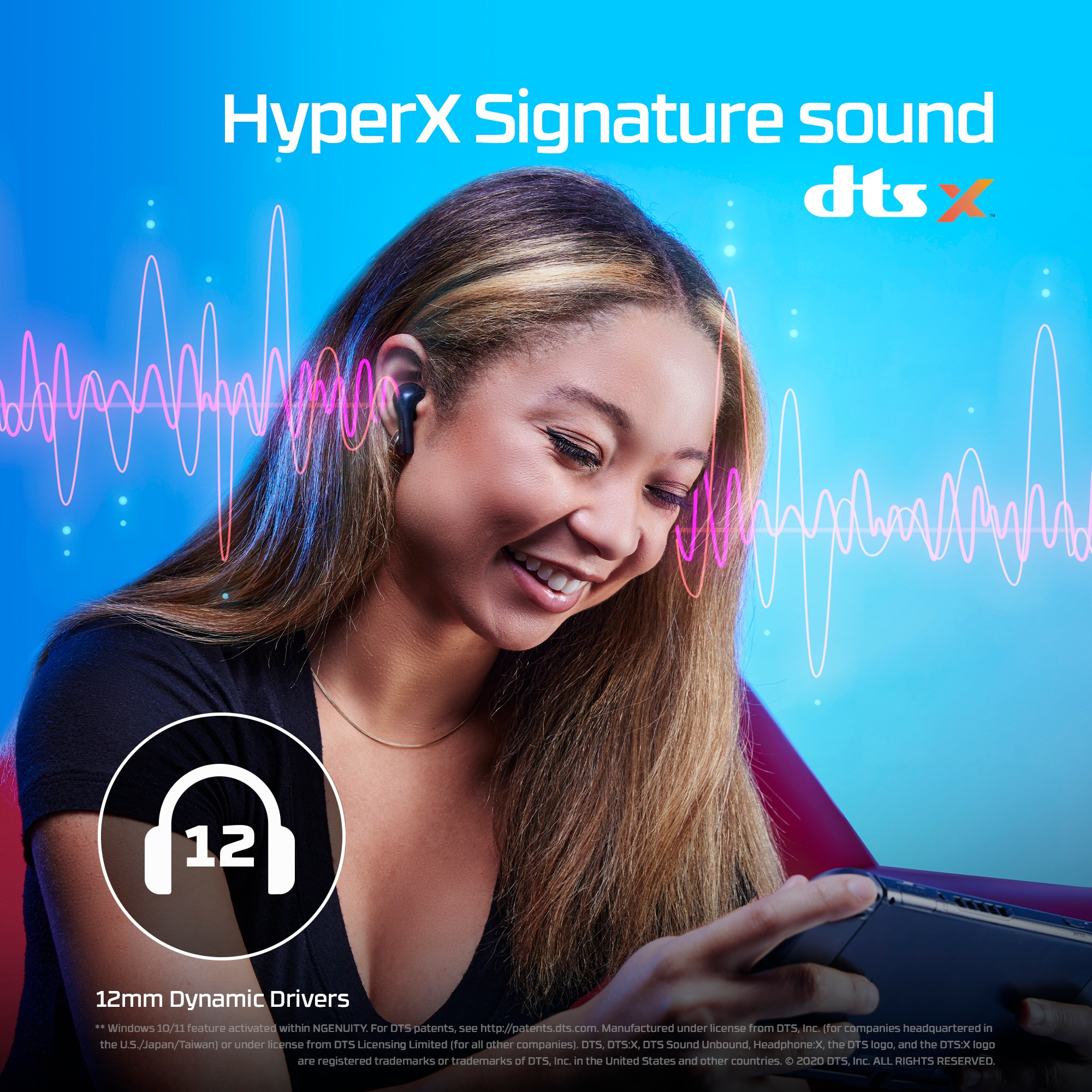 HyperX Cloud MIX Buds Wireless Headphones (Black) – image 7