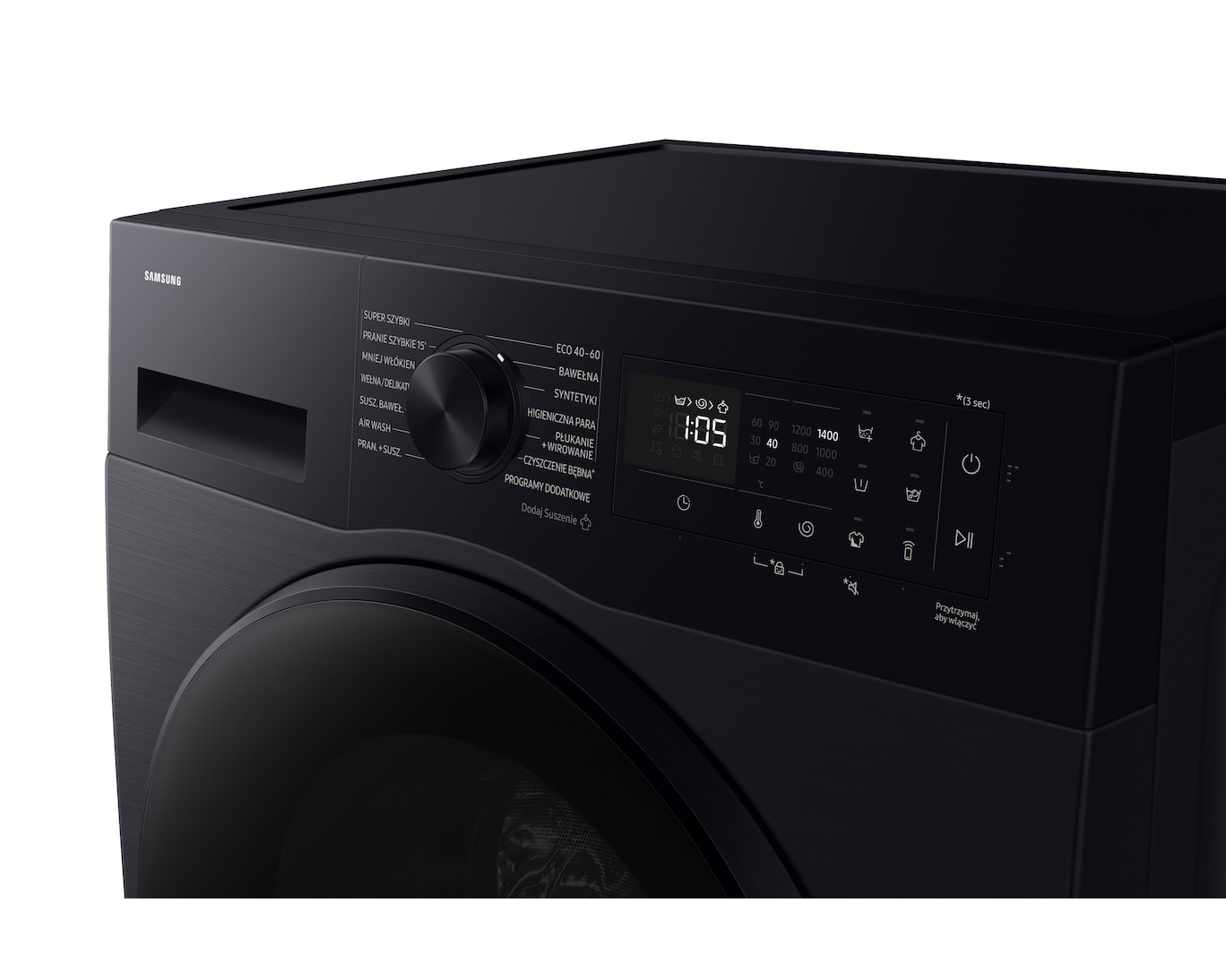 Samsung WD90DG5G34BBEO washer dryer Freestanding Front-load Black – image 7