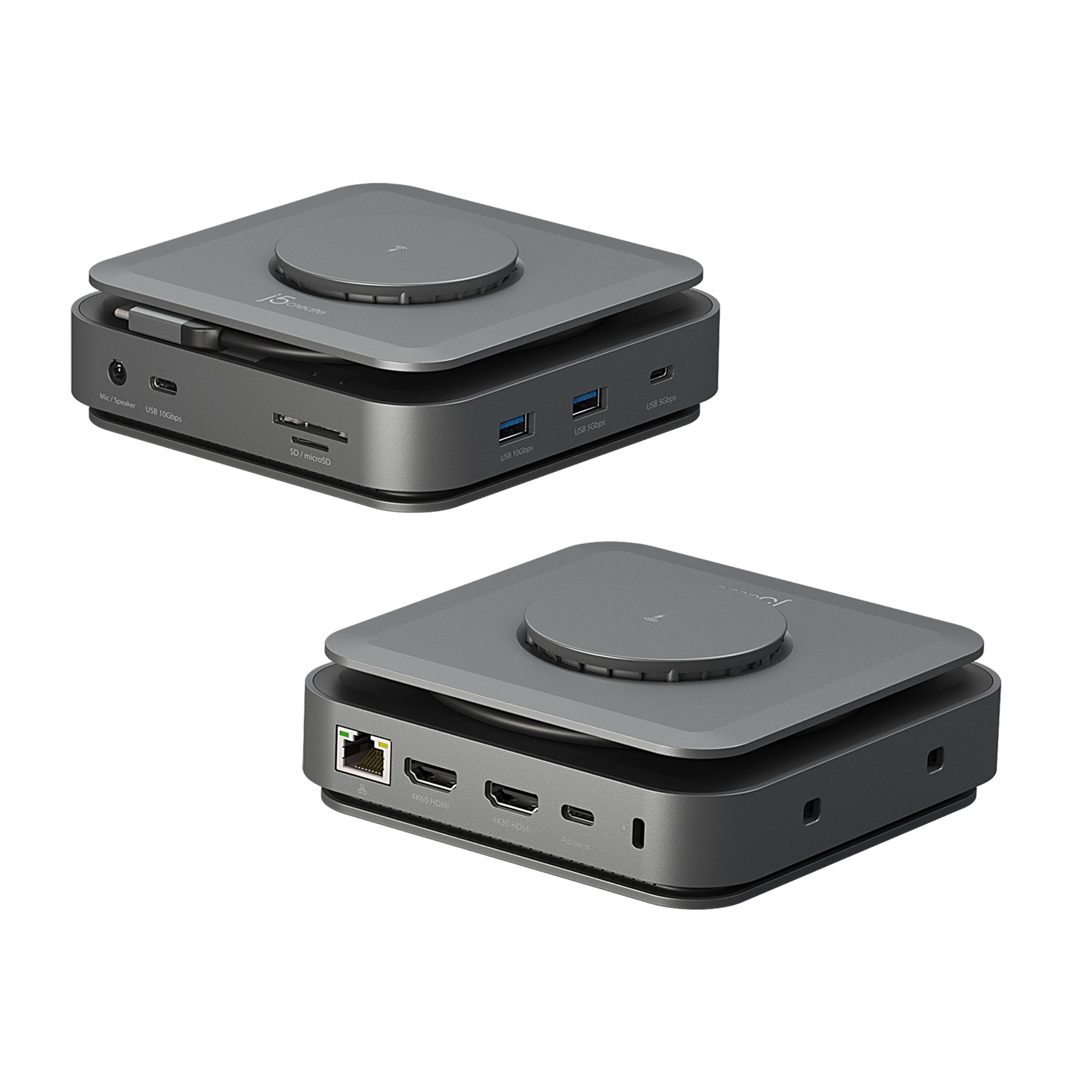 j5create JCD3199P mobile device charger Smartphone, Headset, Headphones Grey USB Wireless charging Fast charging Indoor – image 3