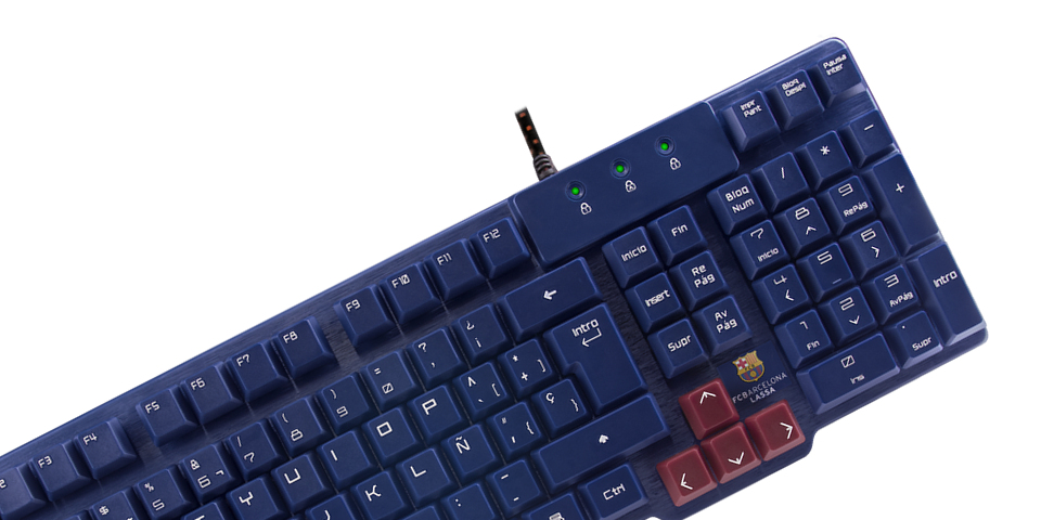 Mars Gaming MCPCHAMPIONBC keyboard Mouse included USB QWERTY Spanish Bordeaux, Navy – image 5