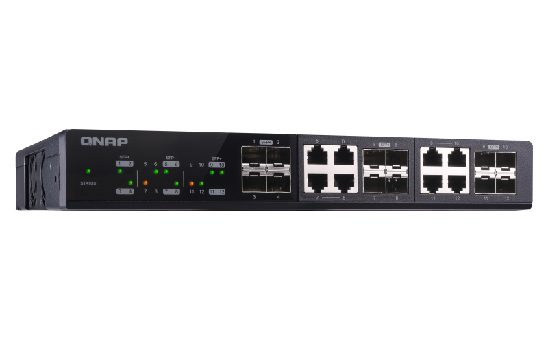 QNAP QSW-M1208-8C network switch Managed L2 Black – image 4