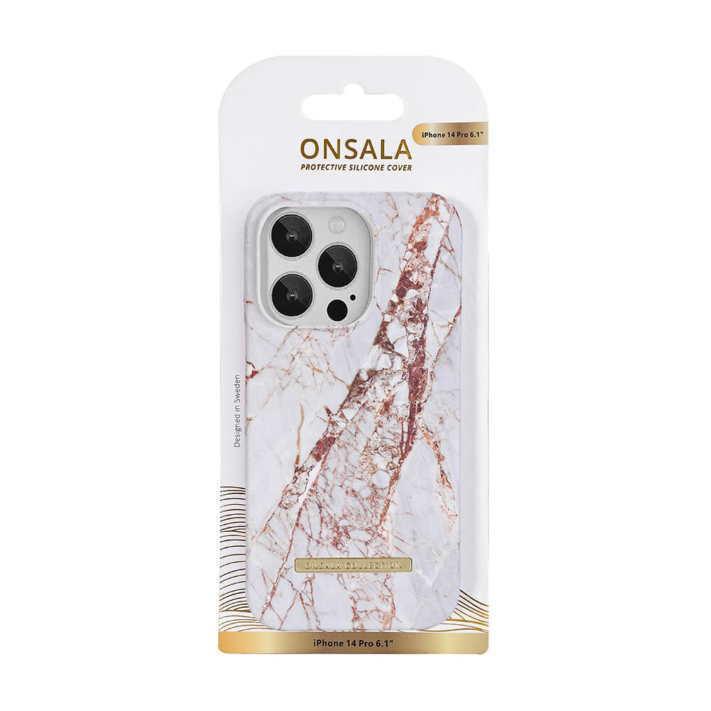 Onsala Phone Case iPhone 14 Pro White Rhino Marble – image 2