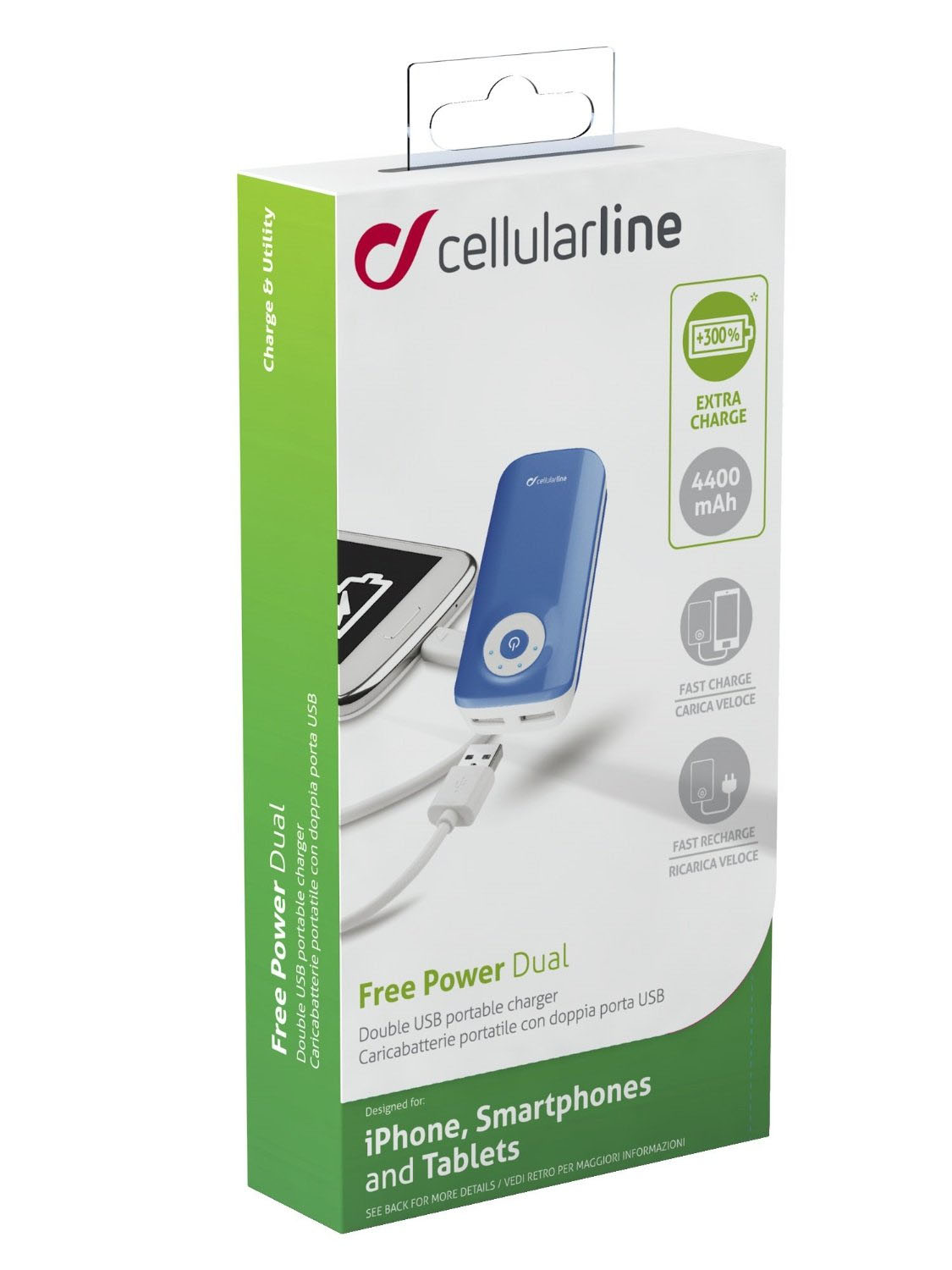 Cellularline FREEPOWER4400B power bank – image 3