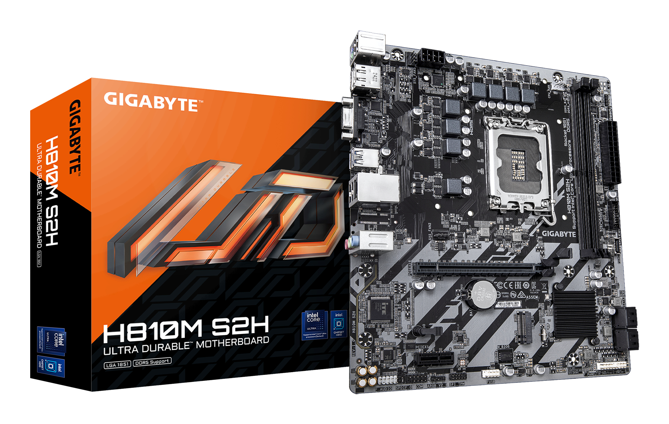 GIGABYTE H810M S2H placa base Intel H810 LGA 1851 (Socket H810M S2H