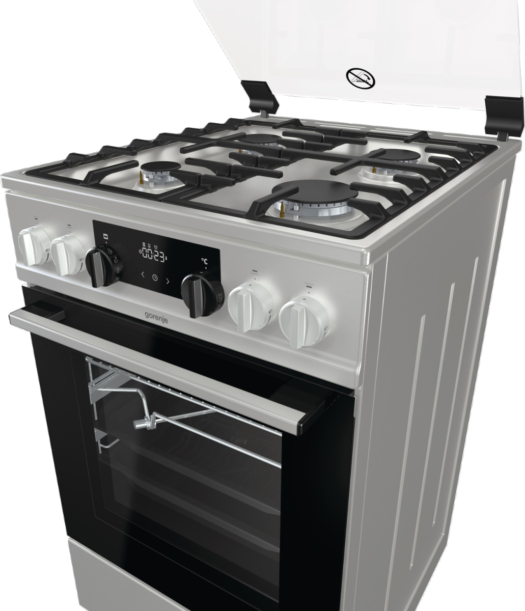 Gorenje KS5350XF cooker Freestanding cooker Electric Gas Stainless steel – image 4