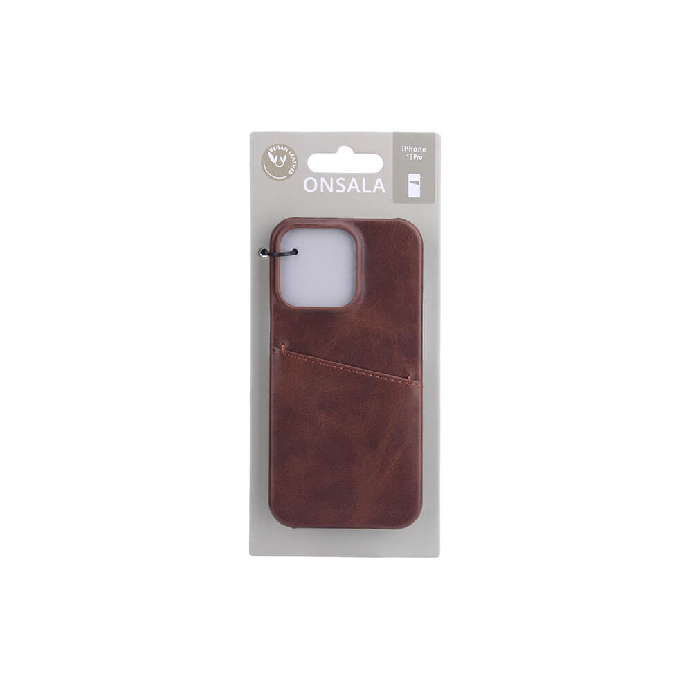Onsala Mobile Cover Brown with Cardpocket iPhone 13 Pro – image 2
