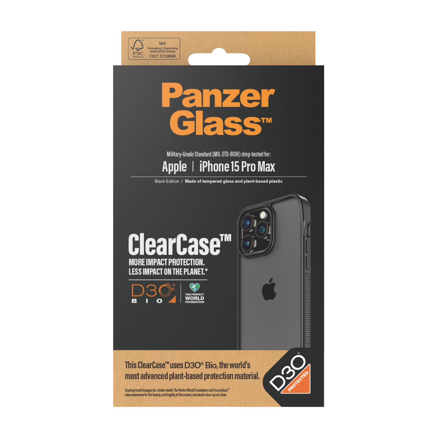 PanzerGlass® ClearCase Transparent & D3O® iPhone 15 Pro Max – image 3
