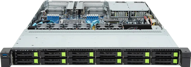 GIGABYTE R163-Z32-AAH1 LGA 6096 Rack (1U) Black, Steel – image 2