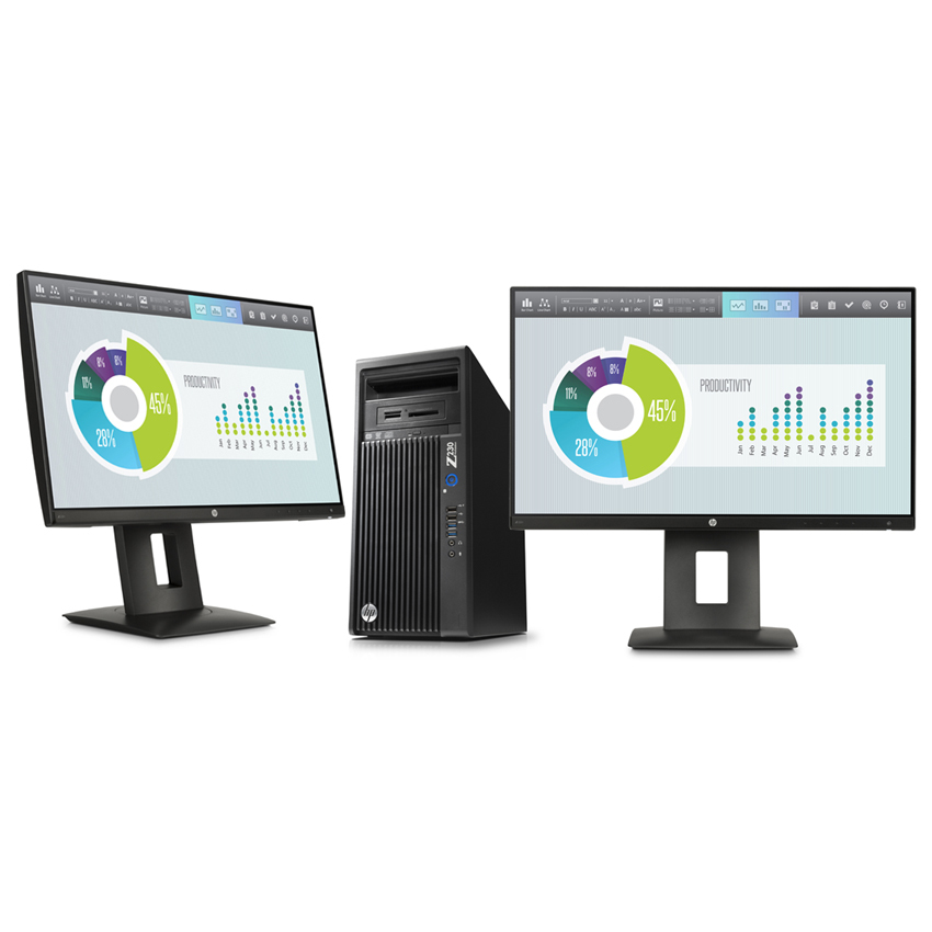 HP 230 MT + NVIDIA Quadro K620 + 2x Z22n