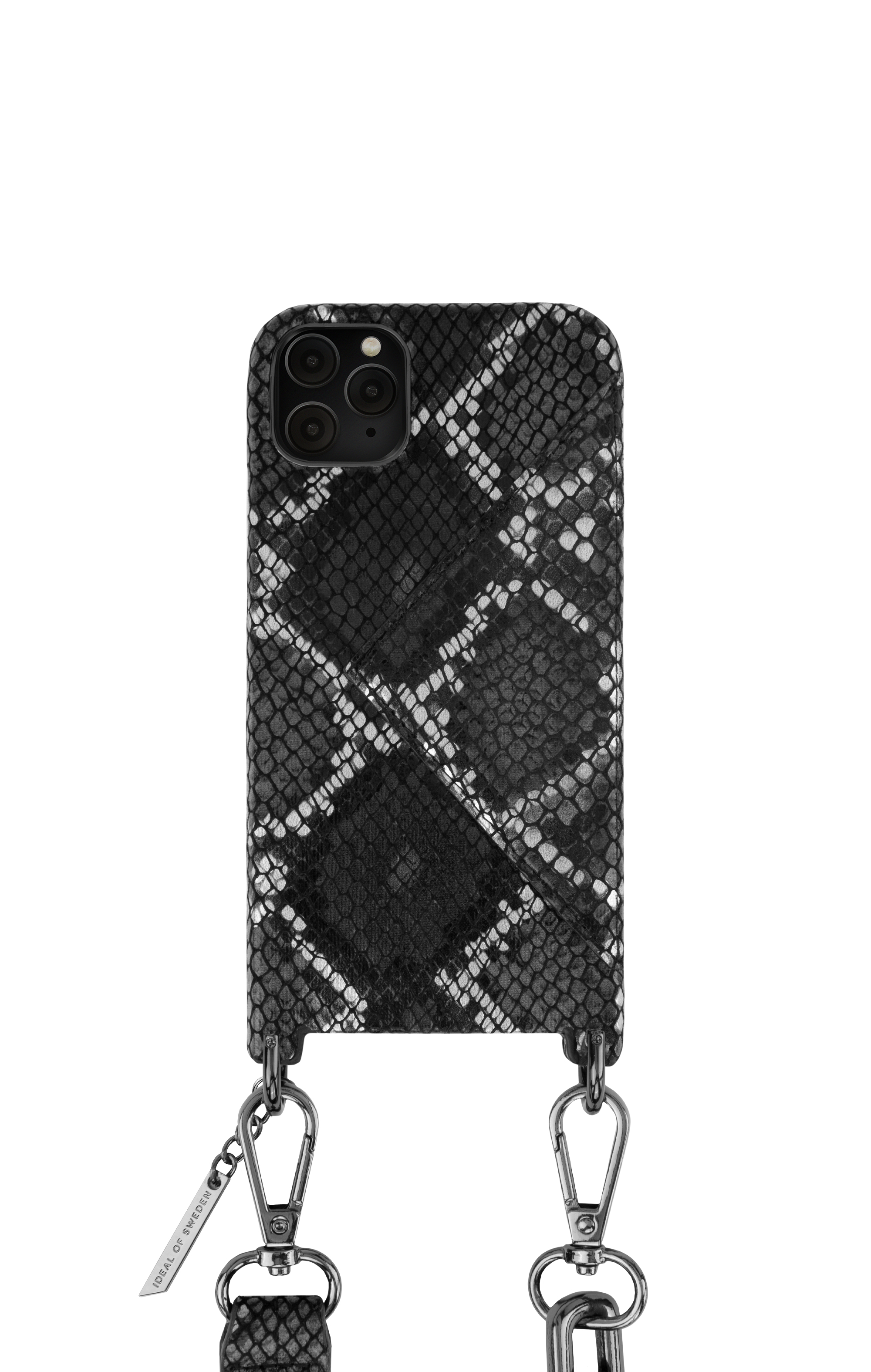 iDeal of Sweden Statement Necklace Case iPhone 11PM/XSM Blk Silvery Snake – image 2