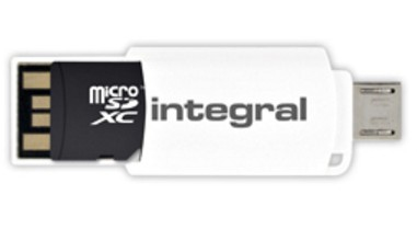 Integral INCROTGMSD card reader USB/Micro-USB White – image 2