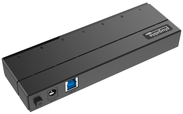 Plugable Technologies USB3-HUB7C interface hub USB 3.2 Gen 1 (3.1 Gen 1) Type-A 5000 Mbit/s Black – image 3