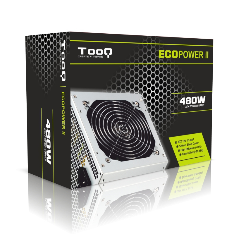 TooQ TQEP-480S power supply unit 480 W 20+4 pin ATX ATX Silver image 3