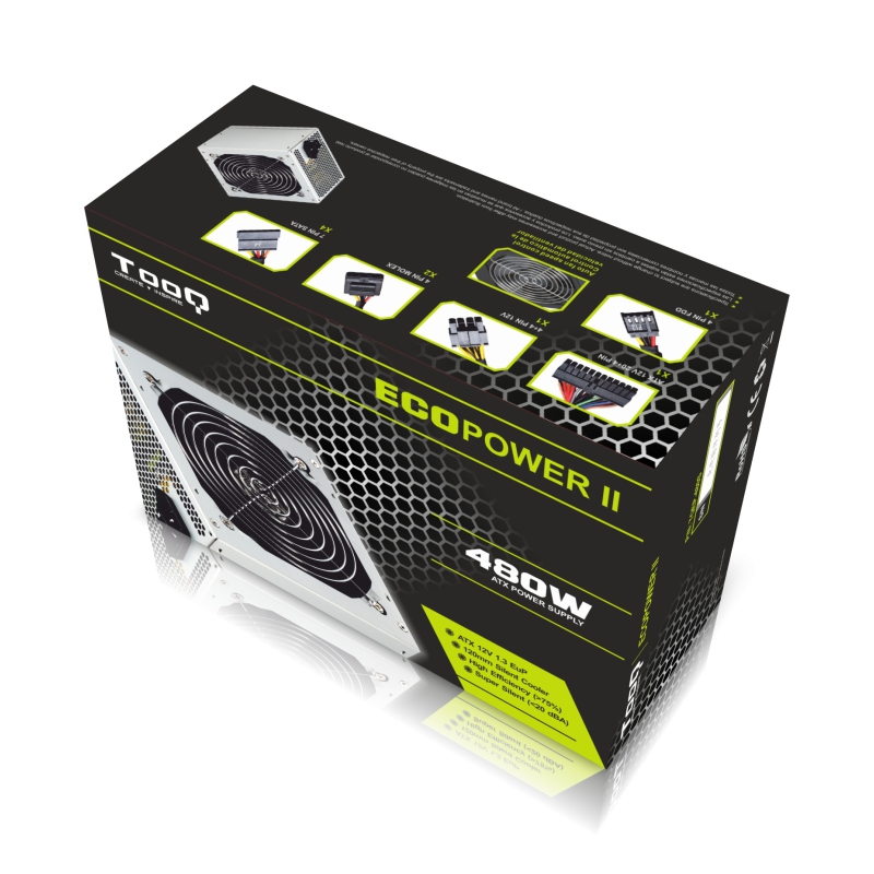 TooQ TQEP-480S power supply unit 480 W 20+4 pin ATX ATX Silver image 4