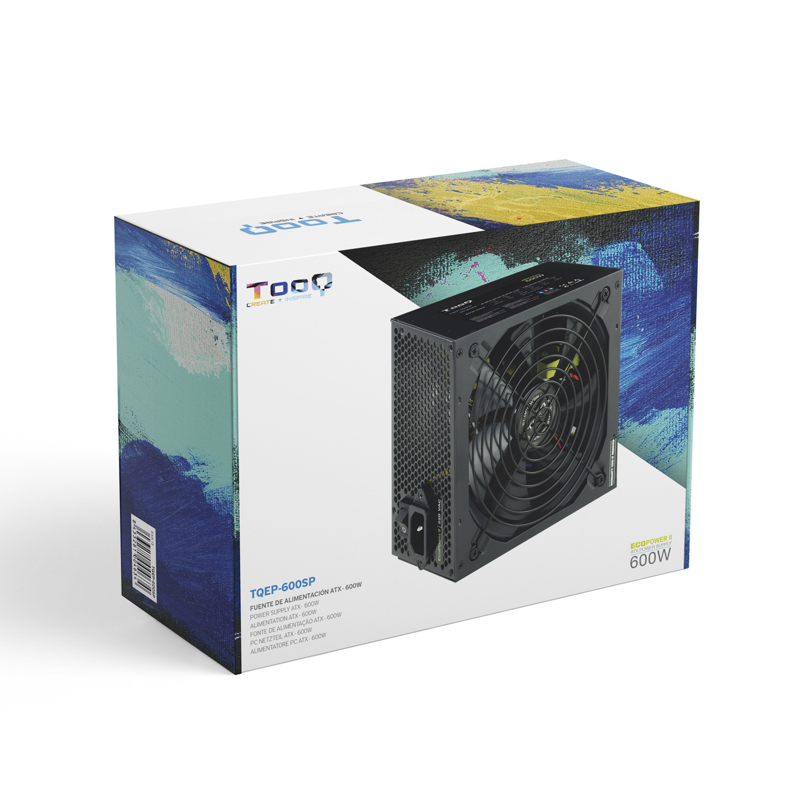 TooQ TQEP-600SP power supply unit 600 W 20+4 pin ATX ATX Black image 11