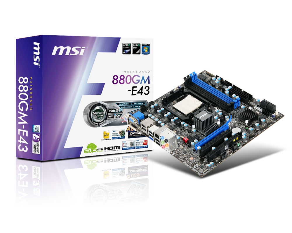 MSI 880GM-E43 motherboard AMD – image 4