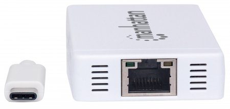 Manhattan USB-C Dock/Hub, Ports (x4): Ethernet and USB-A (3), 10/100/1000 Mbps network, 5 Gbps (USB 3.2 Gen1 aka USB 3.0), External Power Supply Not Needed, Cab – image 4